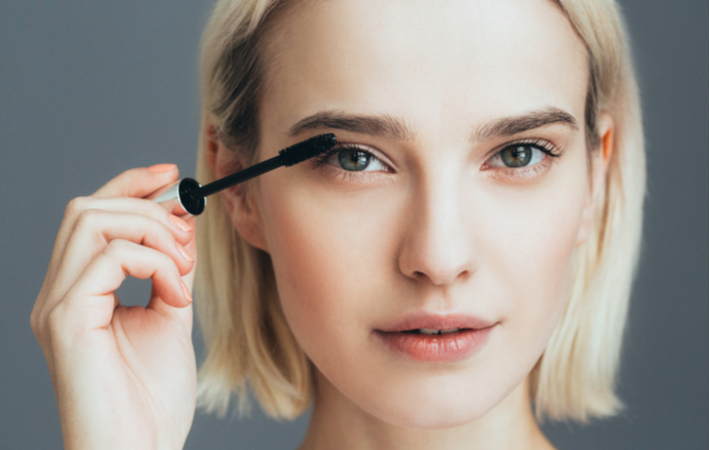 Girl Applying Mascara